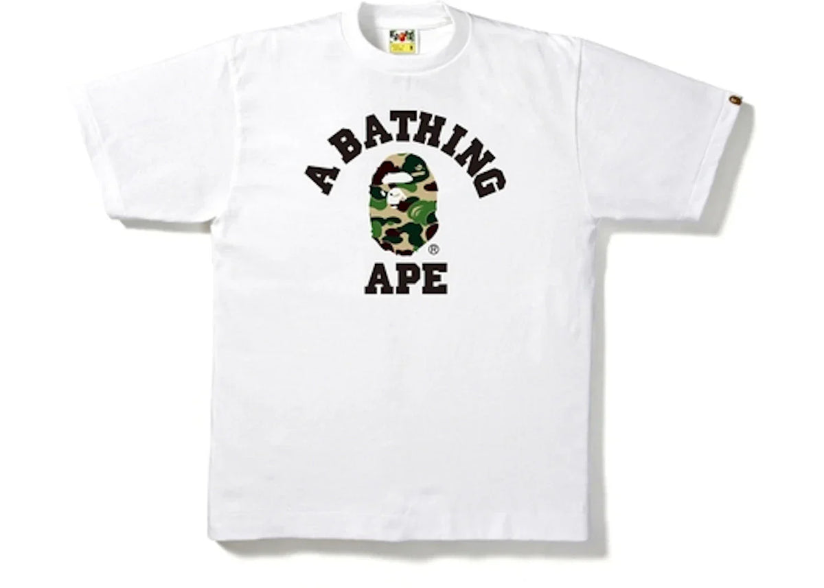 BAPE ABC College Tee White/Olive